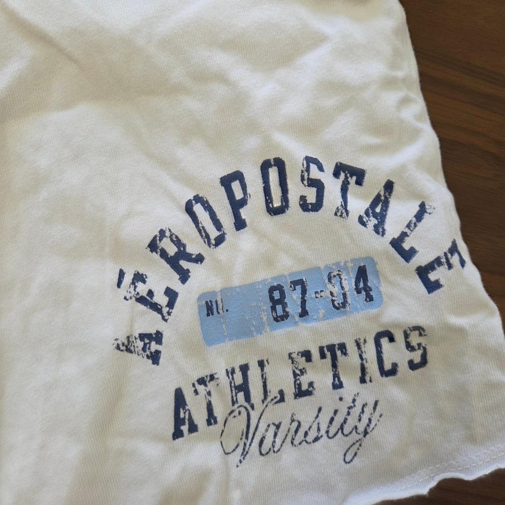 Vintage Y2K 2000s Aeropostale Athletics Low Rise Mini Skort XS White - Picture 4 of 6
